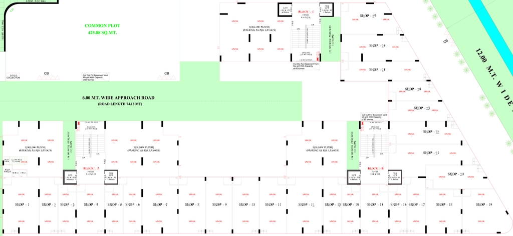 Floor Plan of Commercial Sneh Sunrise Skyz in Vatva, Ahmedabad - Image 408962