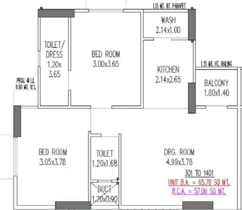 2 BHK Flat in Suman Exotica in Ramol, Ahmedabad - Image 920688
