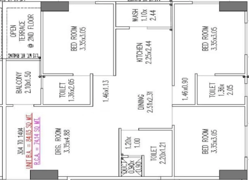 3 BHK Flat in Suman Exotica in Ramol, Ahmedabad - Image 920689