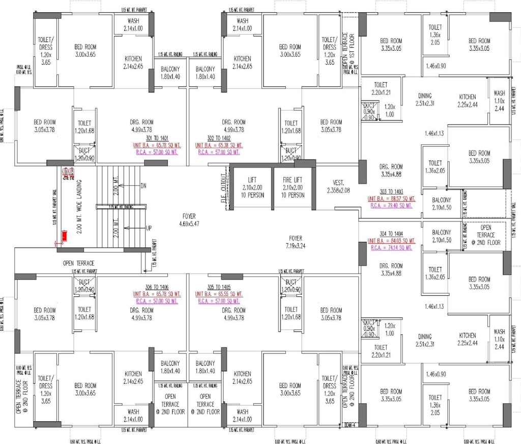 Floor Plan of Suman Exotica in Ramol, Ahmedabad - Image 408969