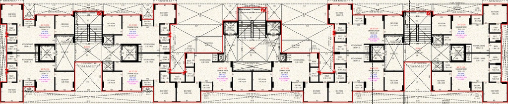 Floor Plan of VSF SVS Hi Stories in Nirnay Nagar, Ahmedabad - Image 408981