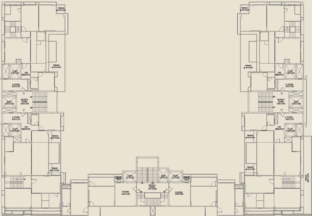 Floor Plan of The Emberlynn 2 in Satellite, Ahmedabad - Image 409010