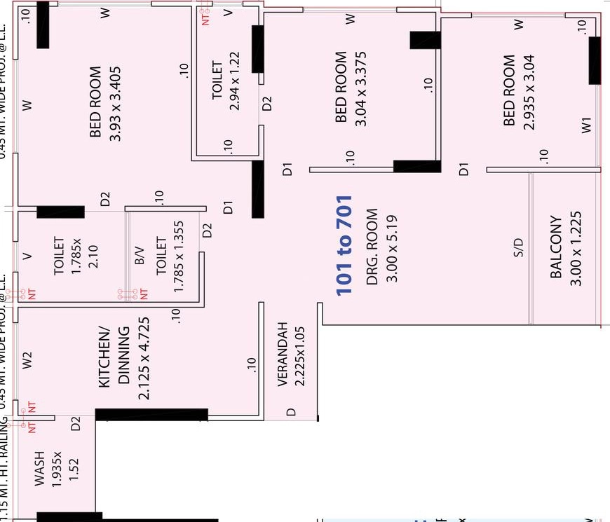 3 BHK Flat in Virat Icon in Paldi, Ahmedabad - Image 920711