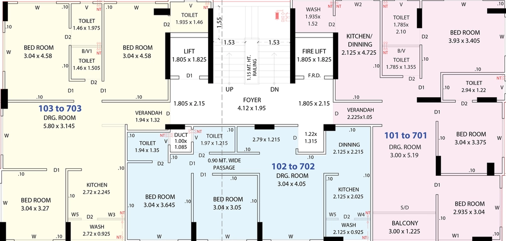 Floor Plan of Virat Icon in Paldi, Ahmedabad - Image 409024