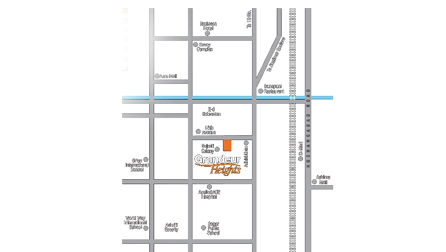 Location of Chetanya Grandeur Heights - Image 409318