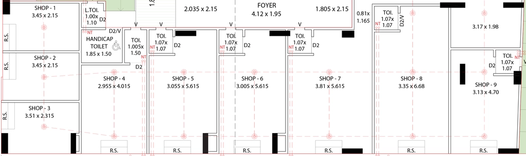 Floor Plan of Commercial Virat Icon in Paldi, Ahmedabad - Image 409029