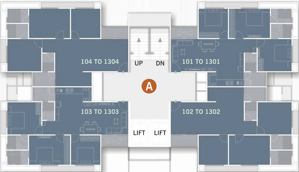 Floor Plan of NCR The Grand Gokuldham in Vastral, Ahmedabad - Image 409039