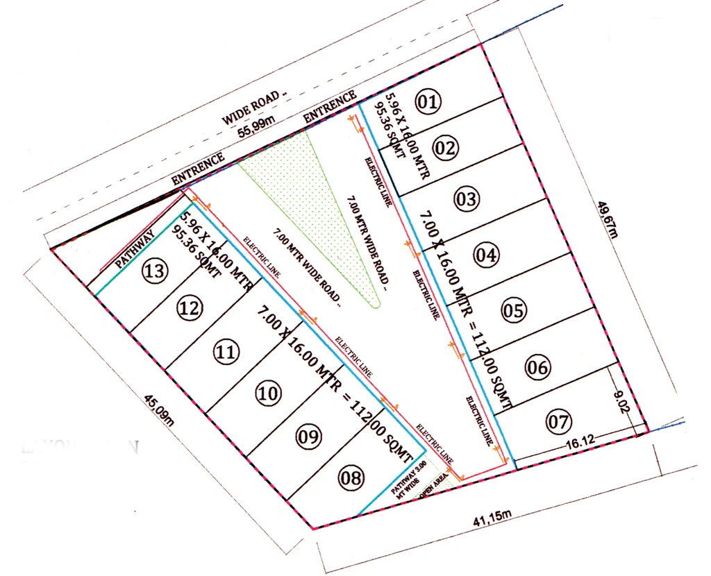 Master Plan of Ashirwad Lotus Villa in Bawadiya Kalan, Bhopal - Image 409311