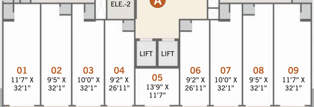 Floor Plan of Commercial NCR The Grand Gokuldham in Vastral, Ahmedabad - Image 409046