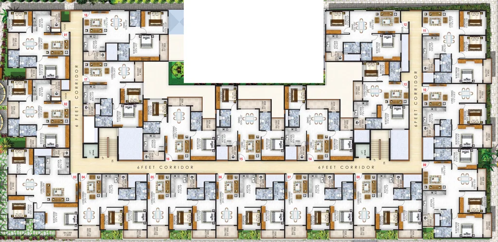 Floor Plan of Ashrith Aspire in Bommanahalli, Bangalore - Image 409101