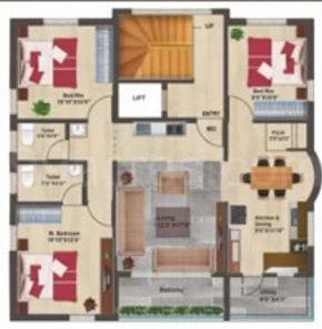 3 BHK Flat in CC Swasthick in JP Nagar, Bangalore - Image 920722