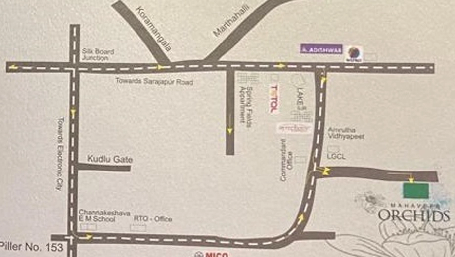 Location of Mahaveer Orchids - Image 409160