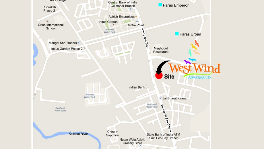 Location of Nirman Sudha West Wind Apartments - Image 409335
