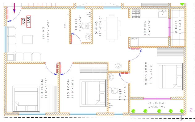 3 BHK Flat in Opera Windsor in Bommanahalli, Bangalore - Image 920718