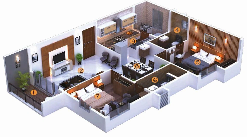 2 BHK Flat in Sai Platinum Gardenia in JP Nagar, Bangalore - Image 920737