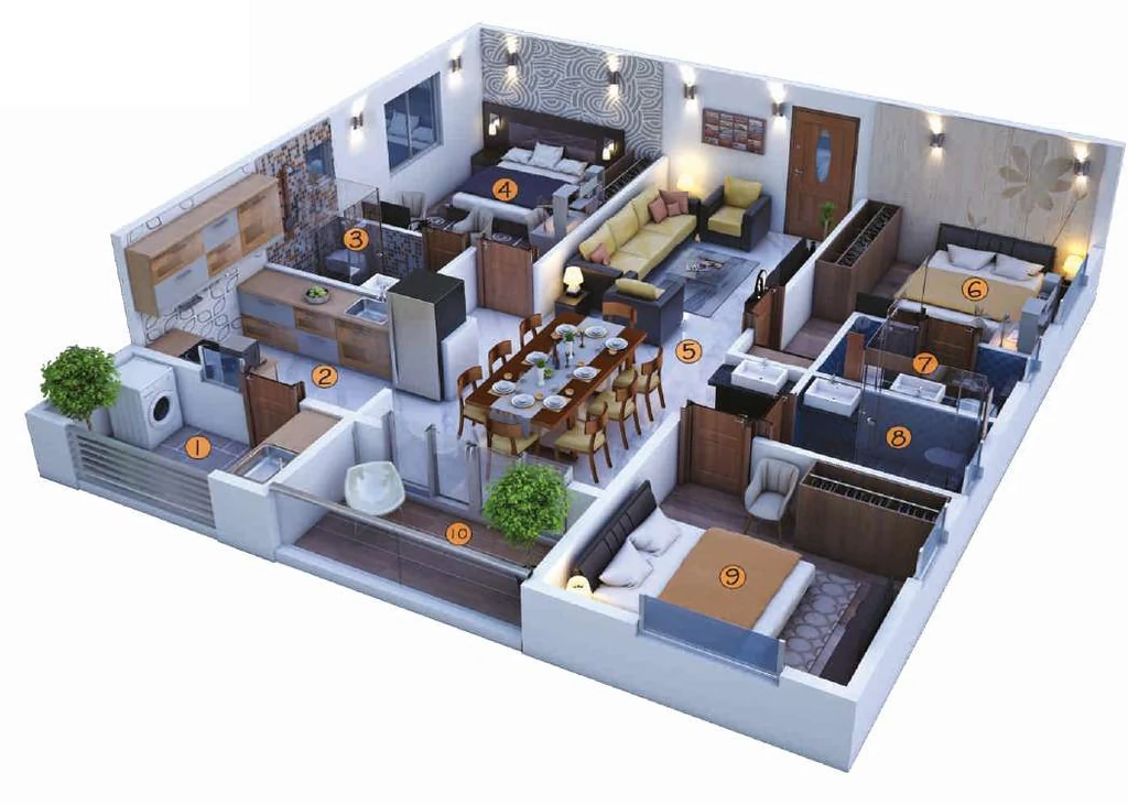3 BHK Flat in Sai Platinum Gardenia in JP Nagar, Bangalore - Image 920738