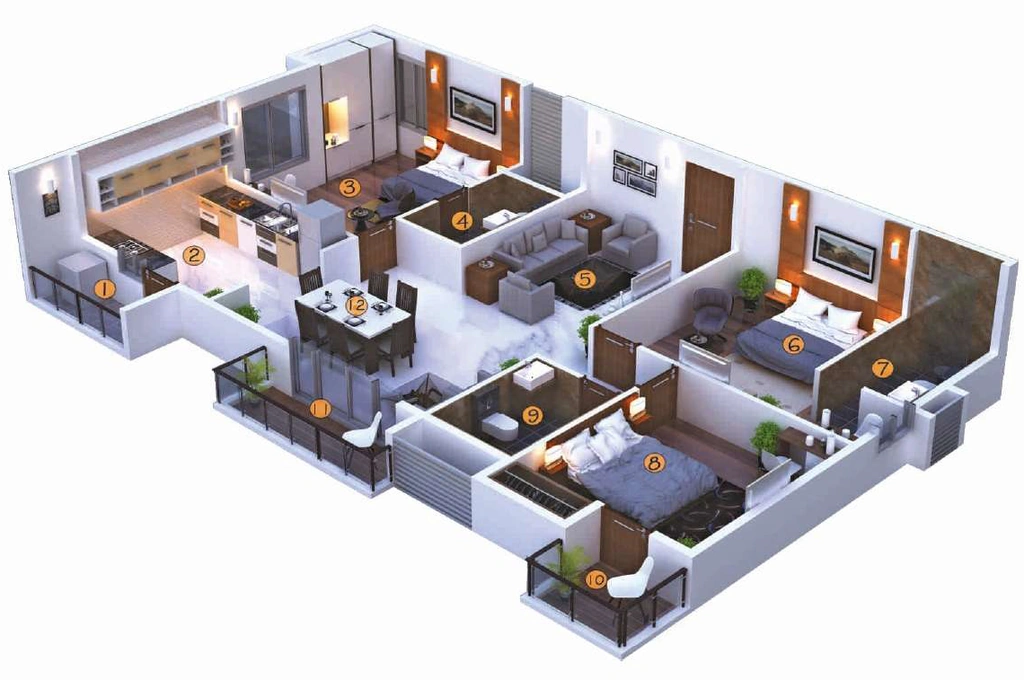 3 BHK Flat in Sai Platinum Gardenia in JP Nagar, Bangalore - Image 920739