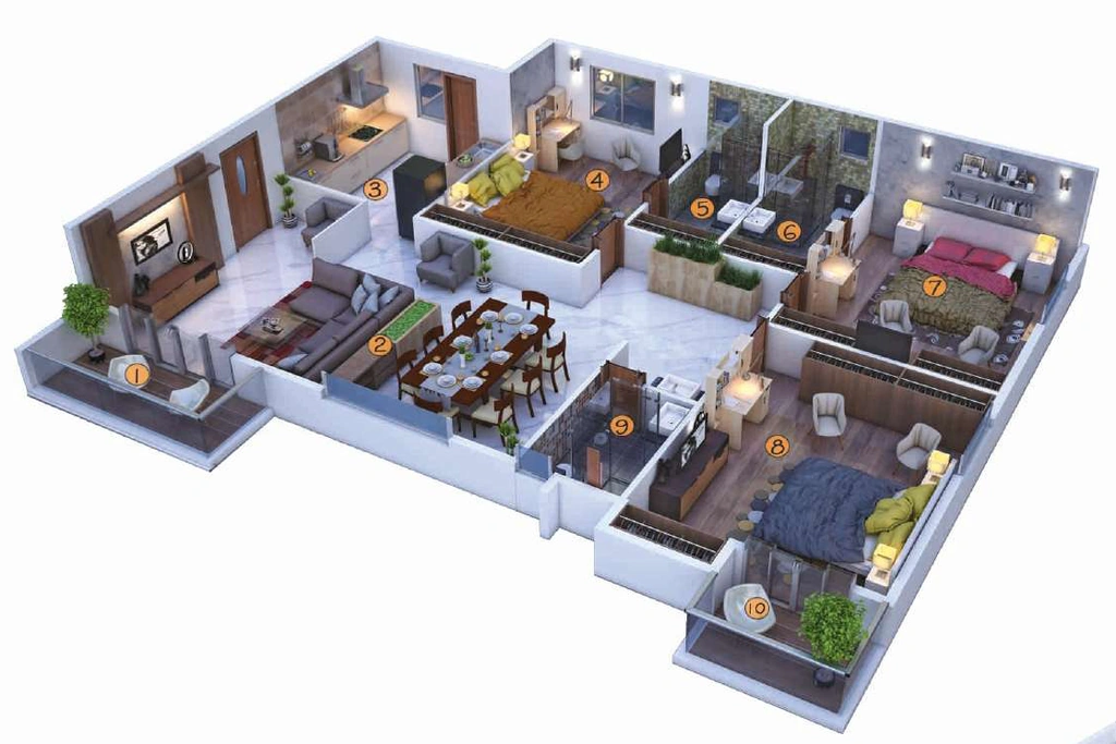 3 BHK Flat in Sai Platinum Gardenia in JP Nagar, Bangalore - Image 920740
