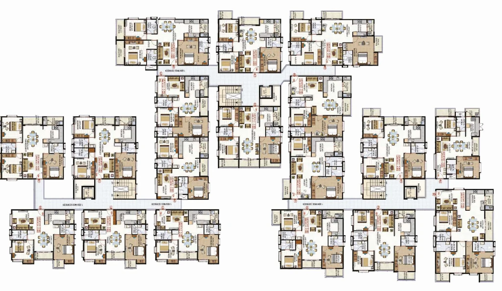 Floor Plan of Sai Platinum Gardenia in JP Nagar, Bangalore - Image 409113