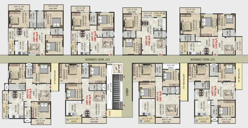 Floor Plan of Sai Platinum Greenfields in JP Nagar, Bangalore - Image 409119