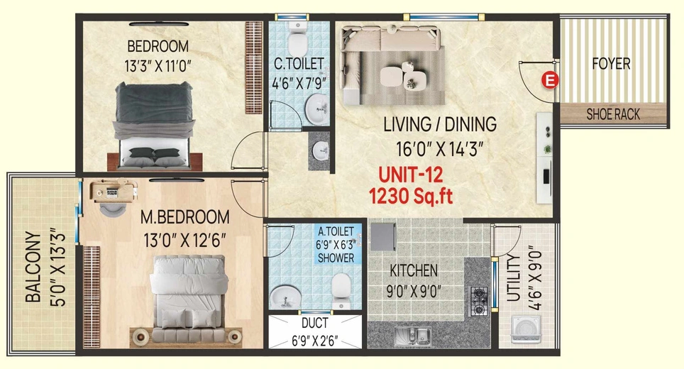 2 BHK Flat in Sai Platinum Landmark in JP Nagar, Bangalore - Image 920747
