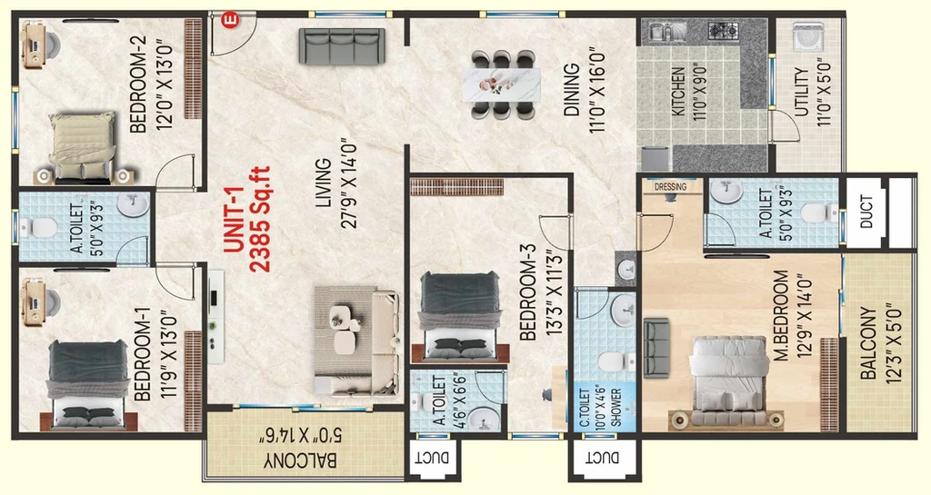 4 BHK Flat in Sai Platinum Landmark in JP Nagar, Bangalore - Image 920752