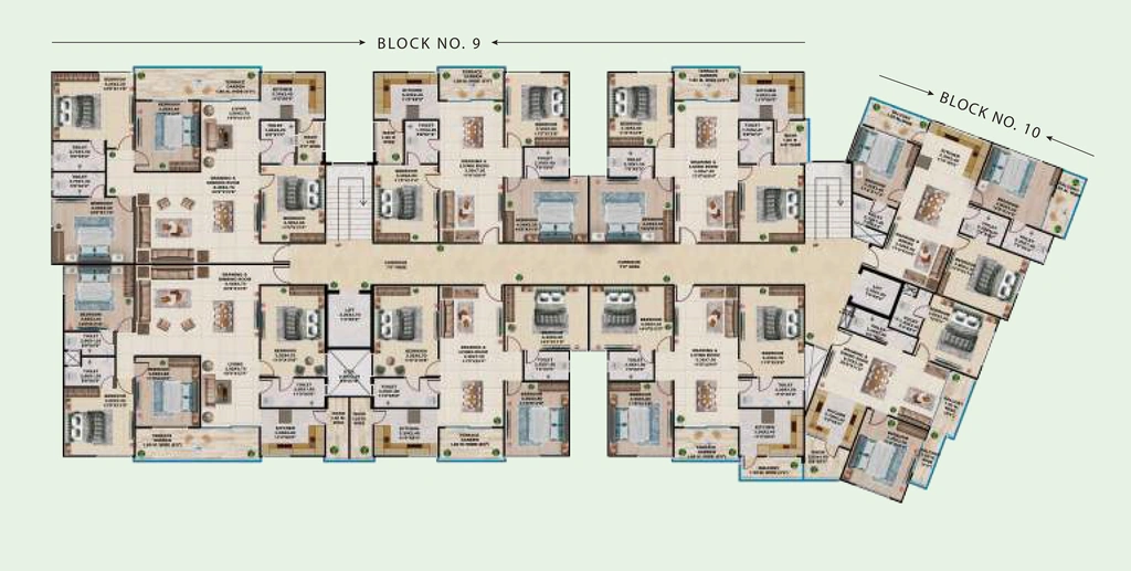 Floor Plan of AB Coral Woods Phase 5 in Hoshangabad Road, Bhopal - Image 409291