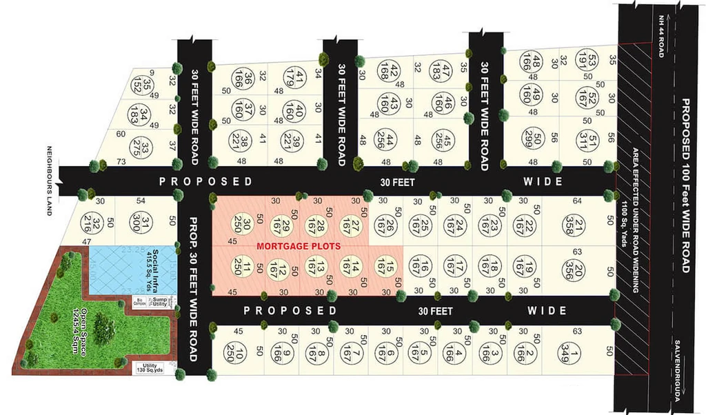 Master Plan of Eeshanya Jewel City in Sangareddy, Hyderabad - Image 409190