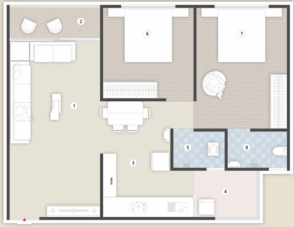 2 BHK Flat in Vincitore Valley in Hathijan, Ahmedabad - Image 920790