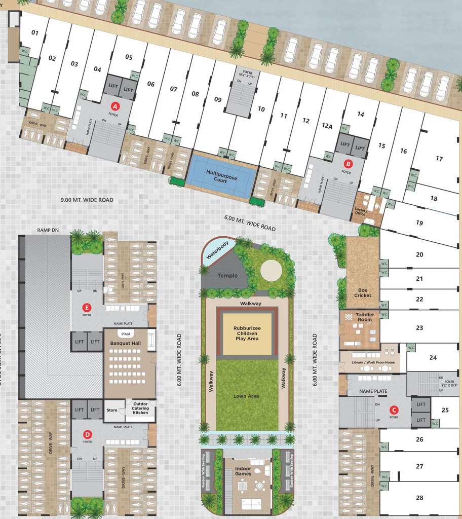 Floor Plan of Commercial Vincitore Valley in Hathijan, Ahmedabad - Image 409275