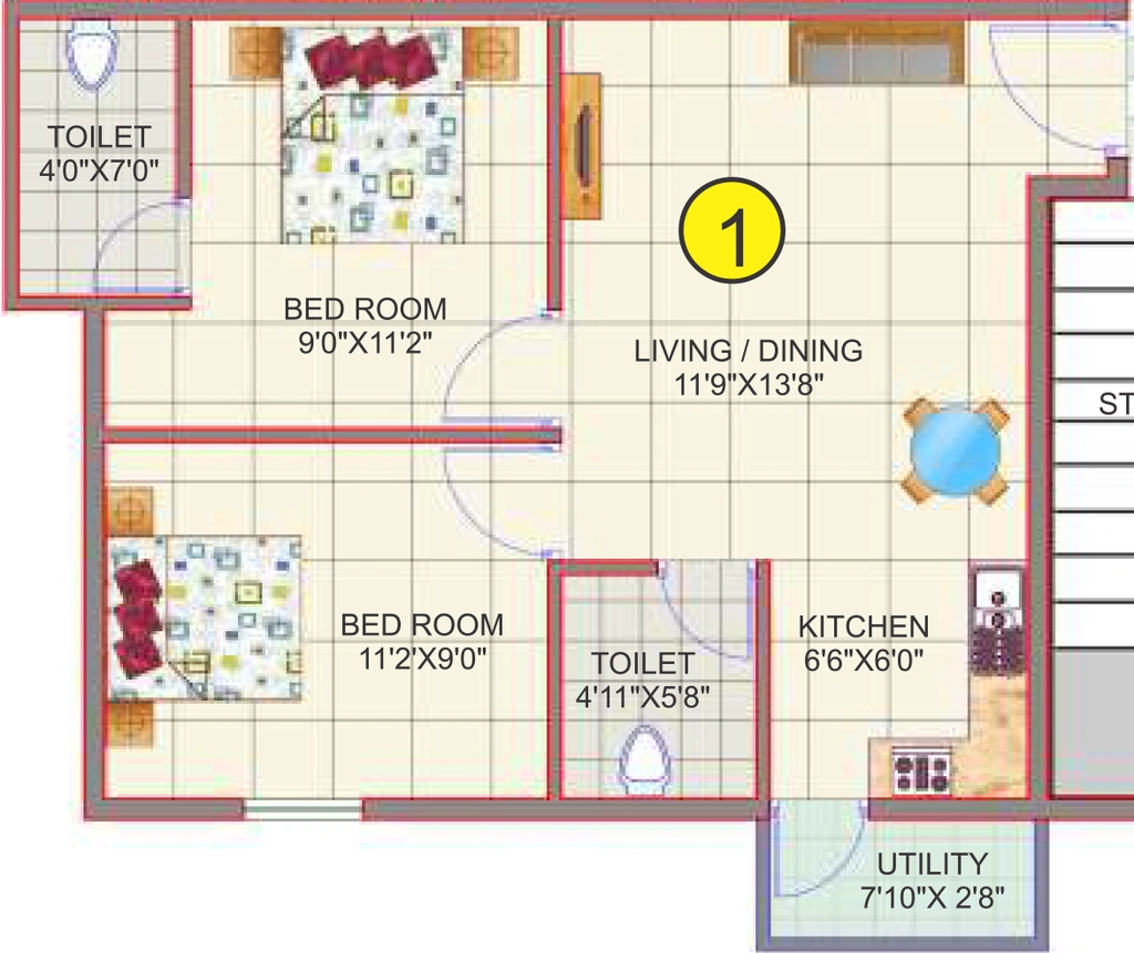 2 BHK Flat in Aspen Gold in Bommanahalli, Bangalore - Image 920922