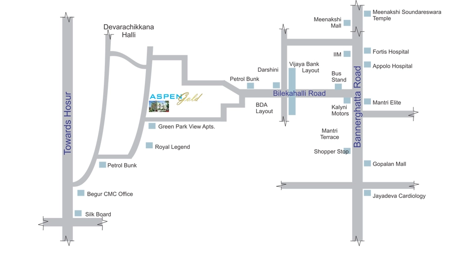 Location of Aspen Gold in Bommanahalli, Bangalore - Image 409582