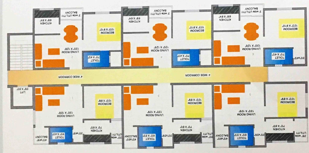 Floor Plan of Gravity Residency in Bommanahalli, Bangalore - Image 409630