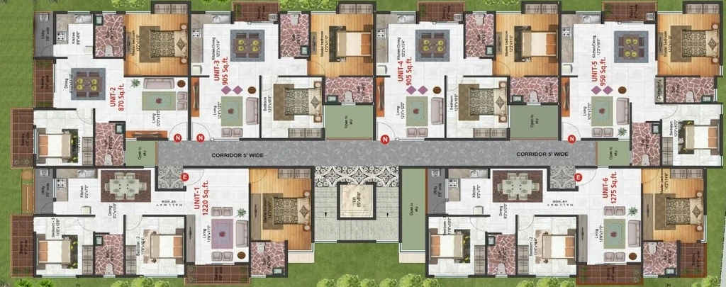 Floor Plan of Shivaganga Swagath in Bommanahalli, Bangalore - Image 409646