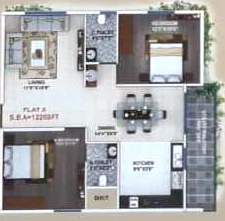 2 BHK Flat in Sumukha Serenity in Bommanahalli, Bangalore - Image 920949