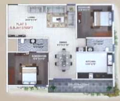 2 BHK Flat in Sumukha Serenity in Bommanahalli, Bangalore - Image 920950