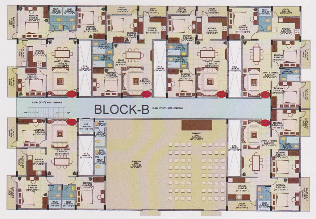 Floor Plan of Ahad Silver Pearl in Choodasandra, Bangalore - Image 409652