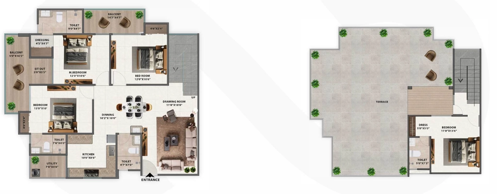 4 BHK Flat in Agrawal Sagar Infinity in Jatkhedi, Bhopal - Image 921013