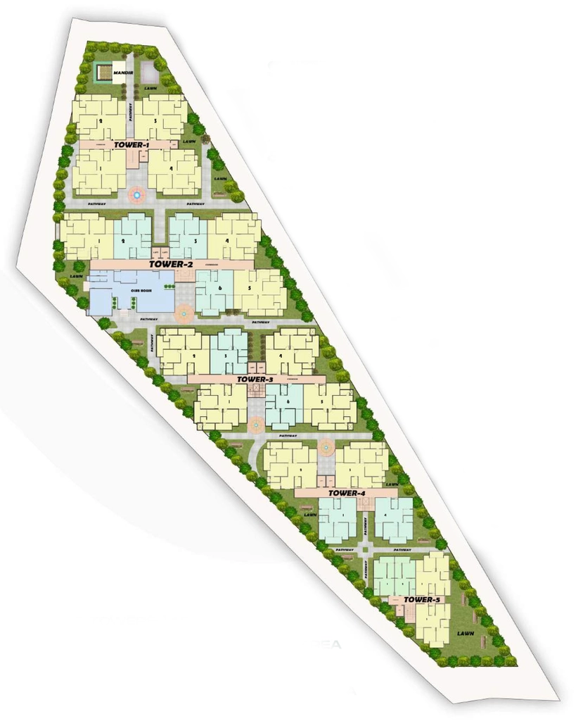 Master Plan of Agrawal Sagar Infinity in Jatkhedi, Bhopal - Image 409785