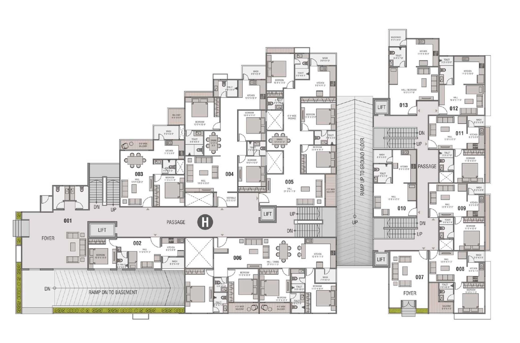 Floor Plan of Shaligram Rudraksh Kingston Phase 2 in Bawadiya Kalan, Bhopal - Image 409914