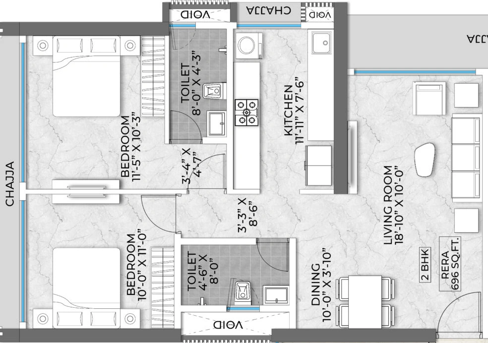 2 BHK Flat in Satviki Horizon in Dadar East, Mumbai - Image 920868