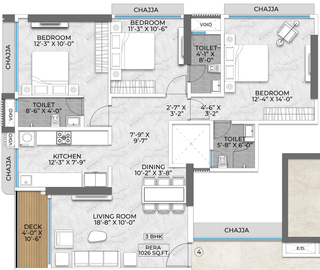 3 BHK Flat in Satviki Horizon in Dadar East, Mumbai - Image 920869
