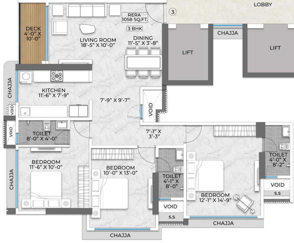 3 BHK Flat in Satviki Horizon in Dadar East, Mumbai - Image 920870