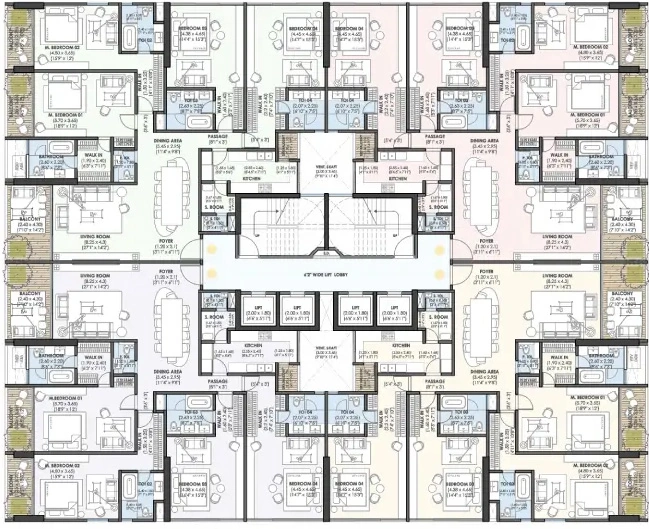 Floor Plan of Seven Dhuleva in Malabar Hill, Mumbai - Image 409450