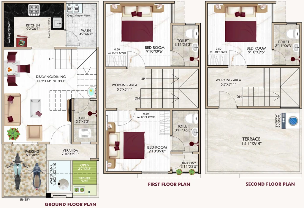 3 BHK House/Villa in Draupadi Shashwat Apartments Villas in Khajuri kalan, Bhopal - Image 920882