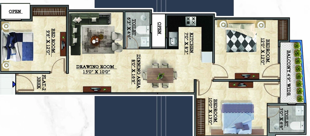 2 BHK Flat in Dev 49th Avenue in Sector 49, Noida - Image 920884