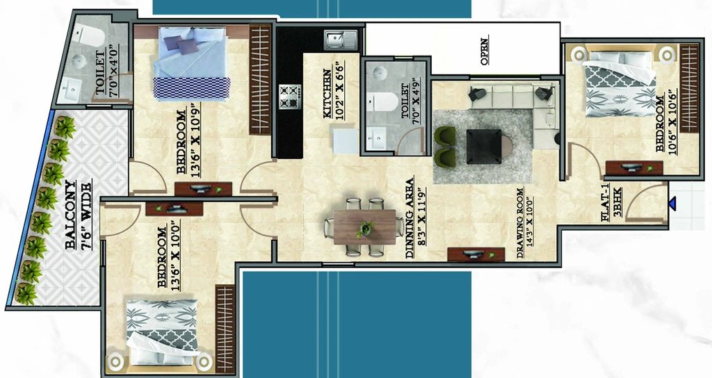 3 BHK Flat in Dev 49th Avenue in Sector 49, Noida - Image 920885