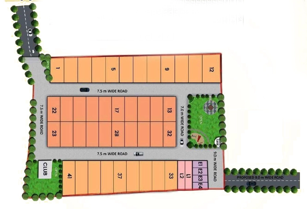 Master Plan of Lake land Lmr The Nysa in Misrod, Bhopal - Image 409879