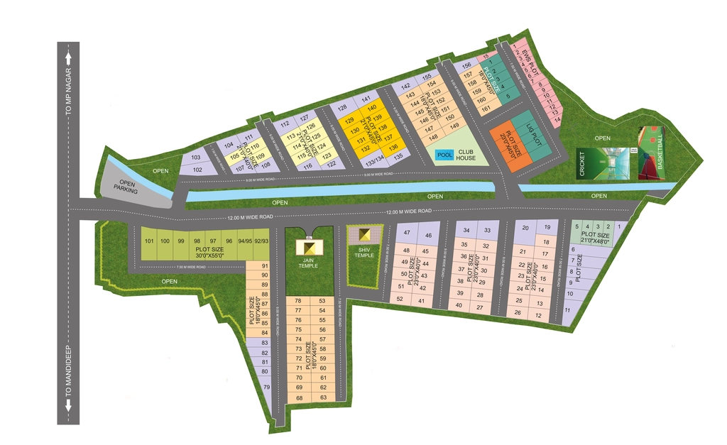 Master Plan of Sheetal Lifestyle in Hoshangabad Road, Bhopal - Image 409925