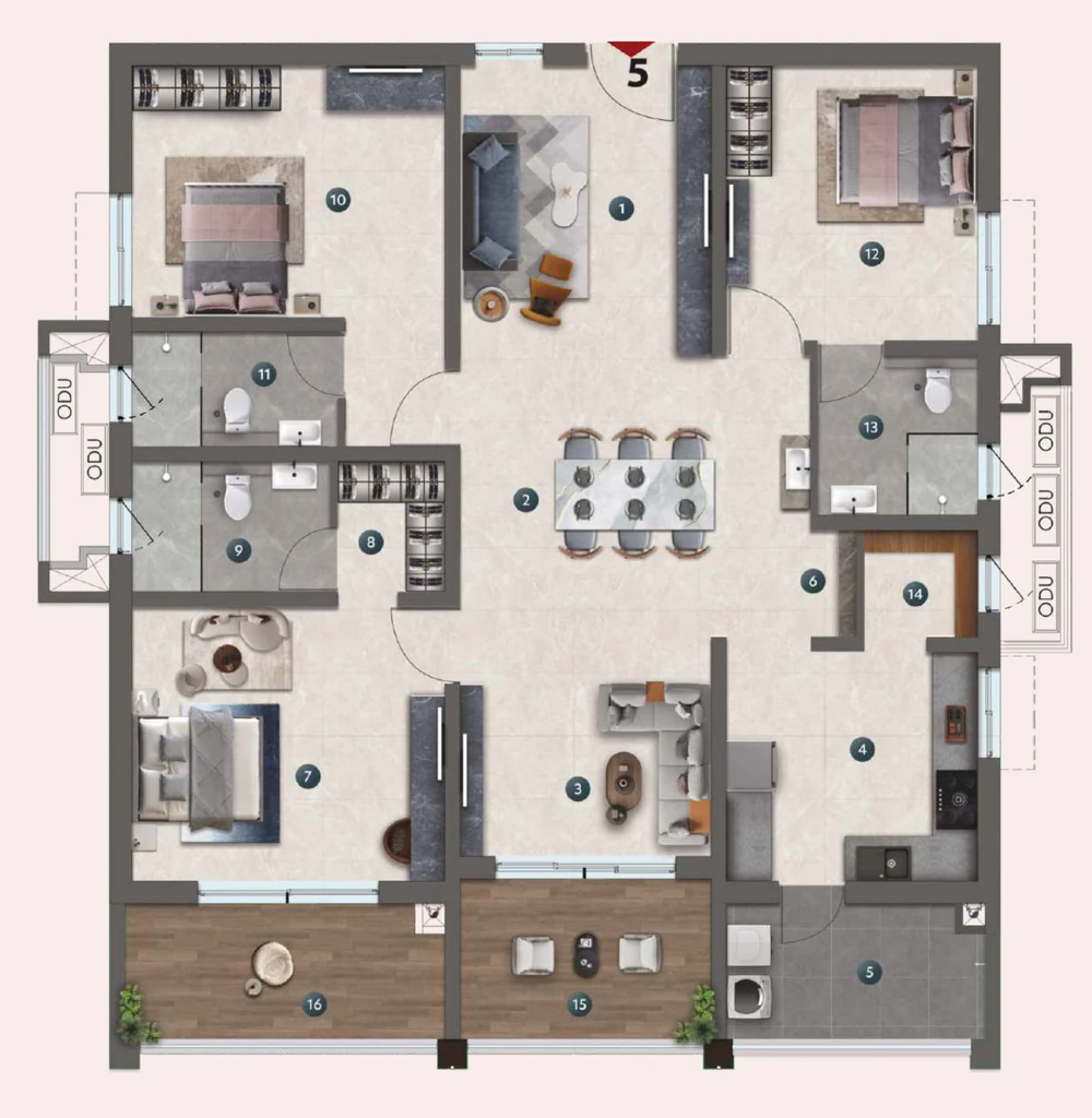 3 BHK Flat in Yula Neo in Kokapet, Hyderabad - Image 920909